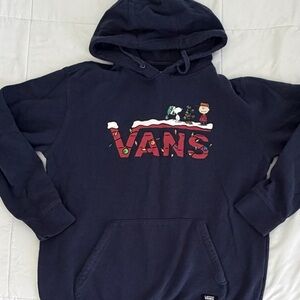 Vans Navy Peanuts Holiday Graphic Hoodie